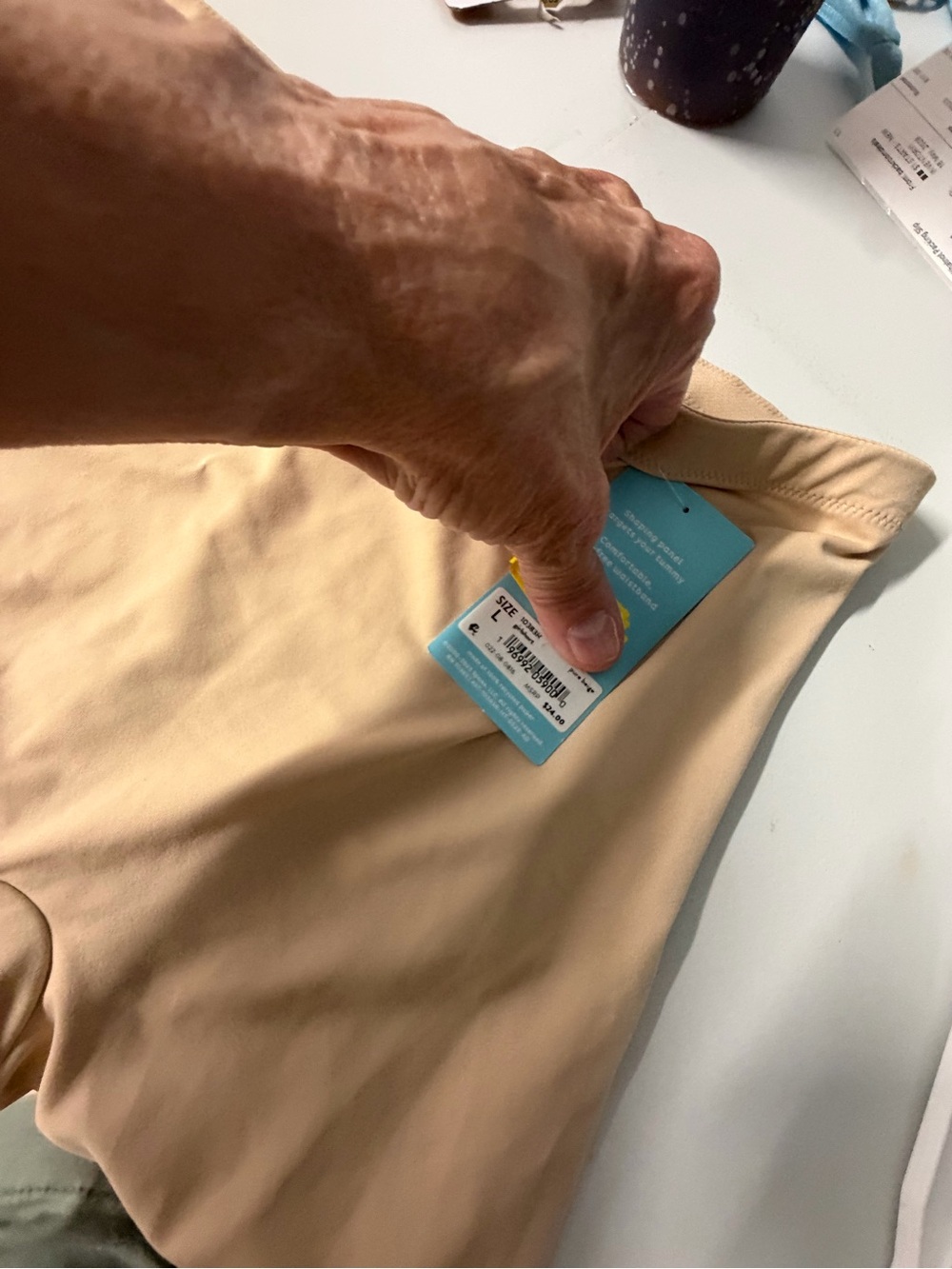 SPANX shaping girls short, beige new with tags size large. Assets by Spanx. - Picture 4 of 5